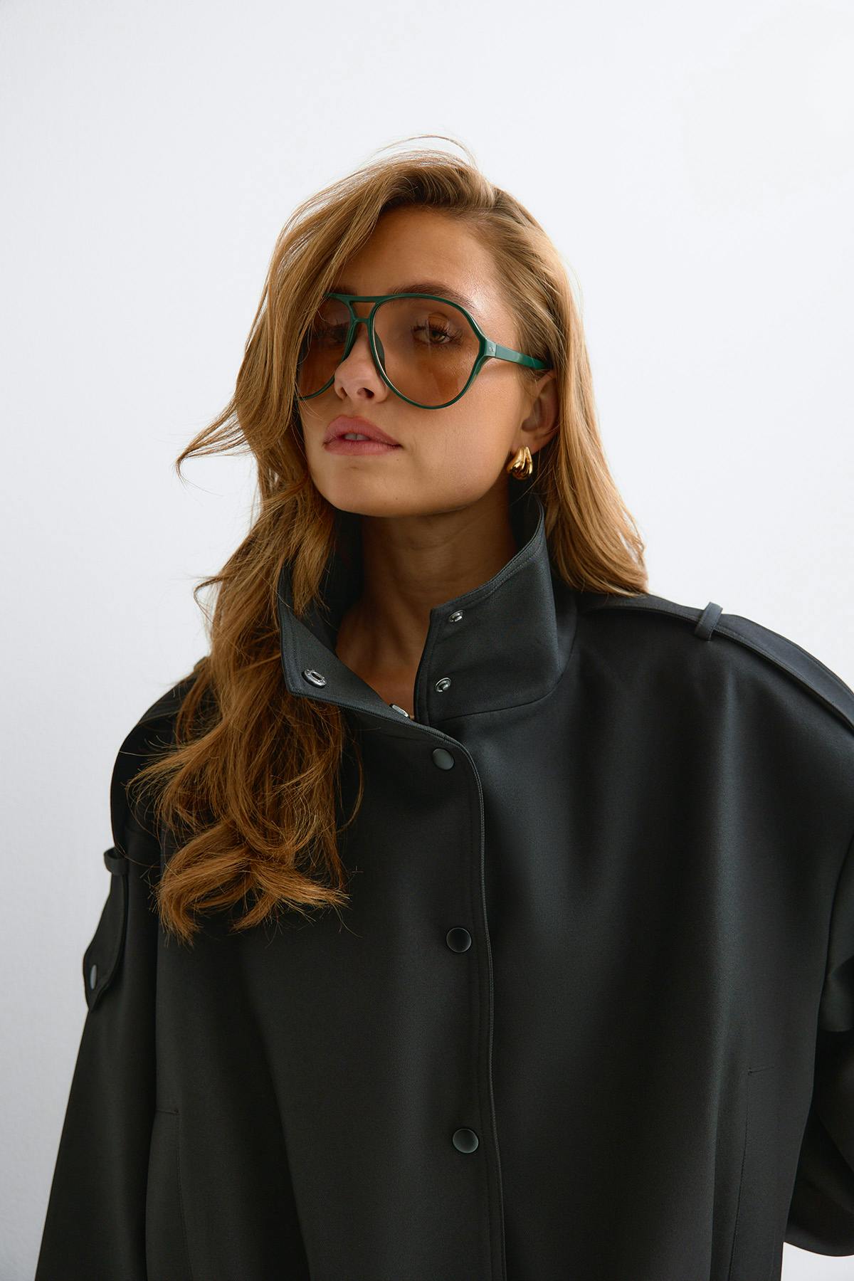 High neck short jacket