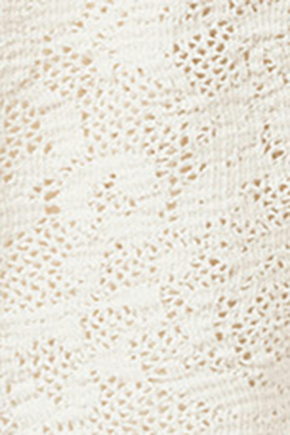 Beach crochet lacing dress