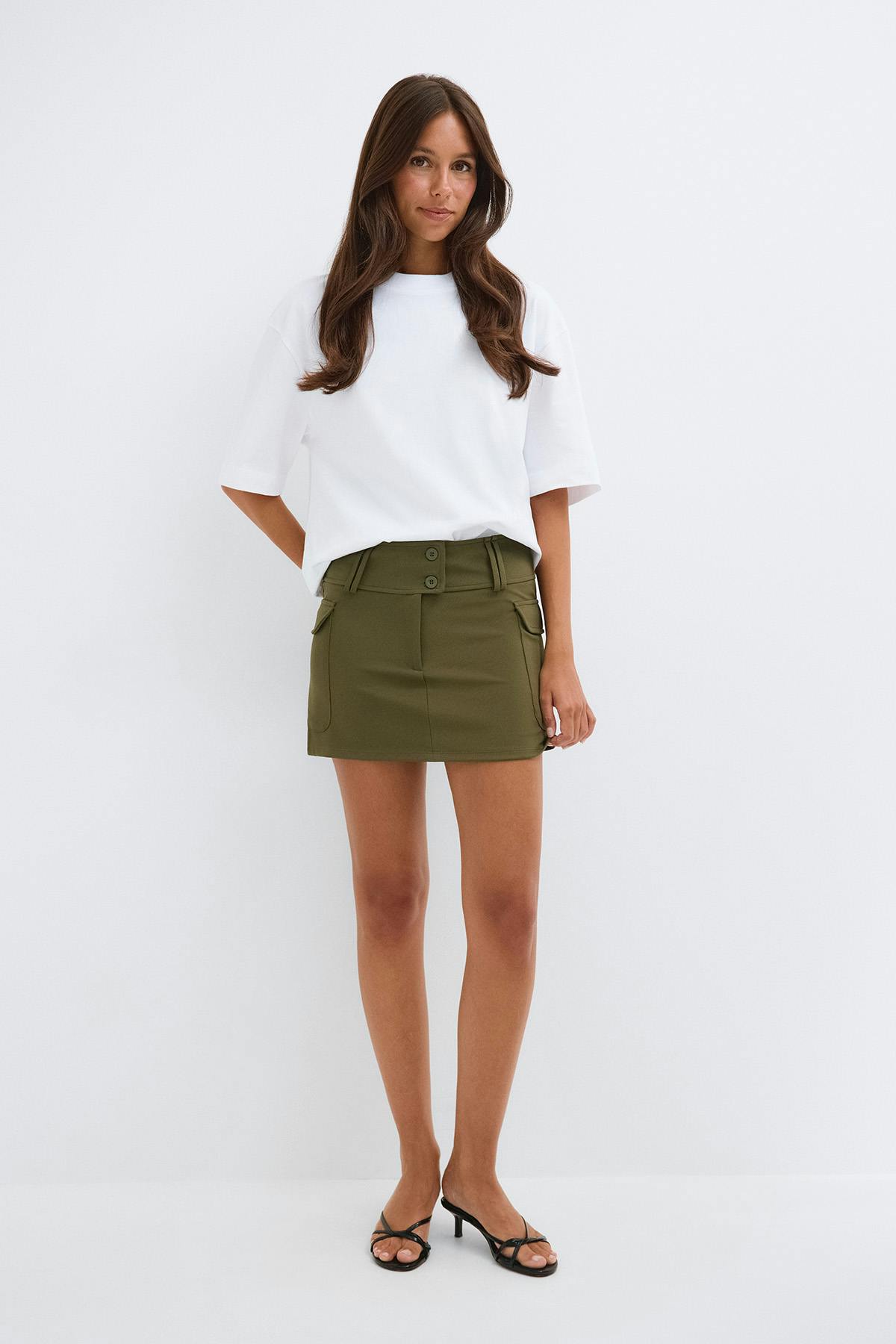 Cargo mini skirt