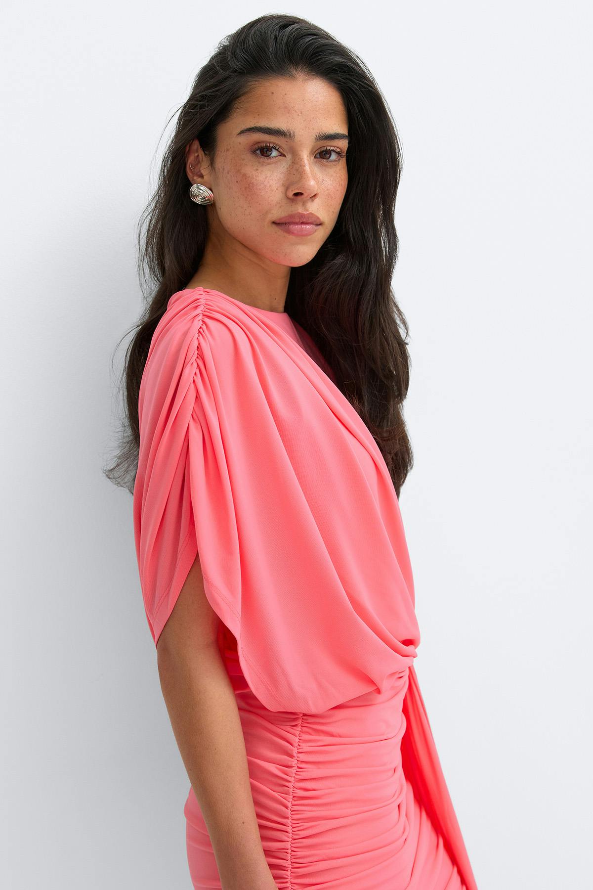 Draped mini dress