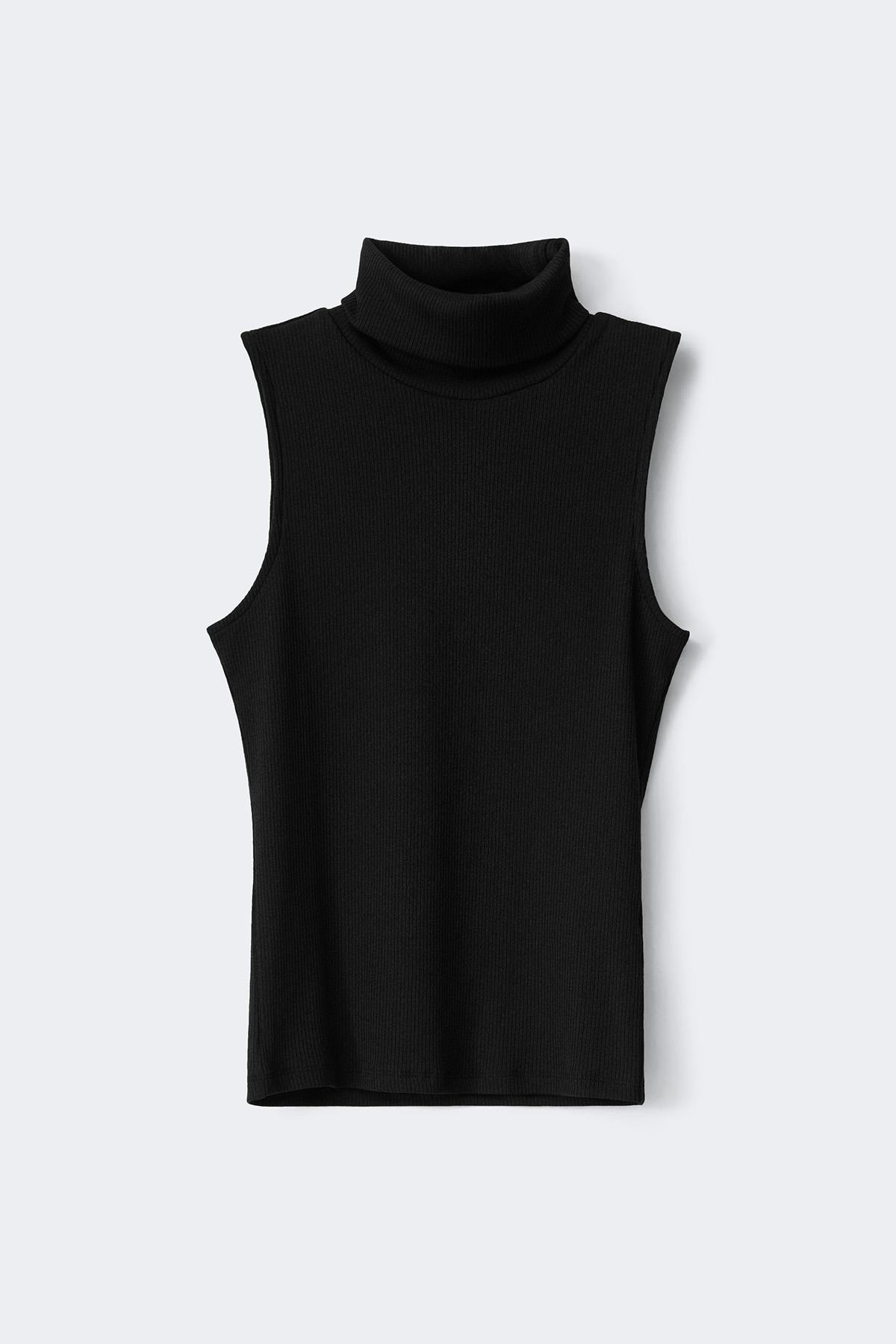 Rib polo top