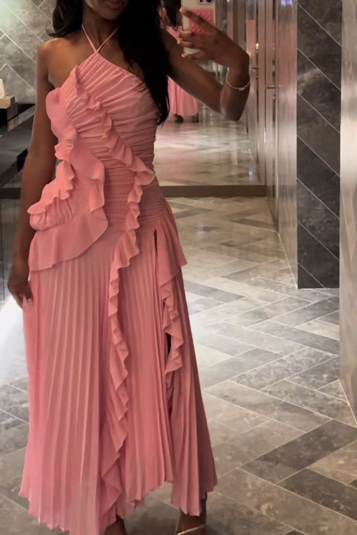 Aurora Élan Maxi Dress – Fluid Elegance in Motion