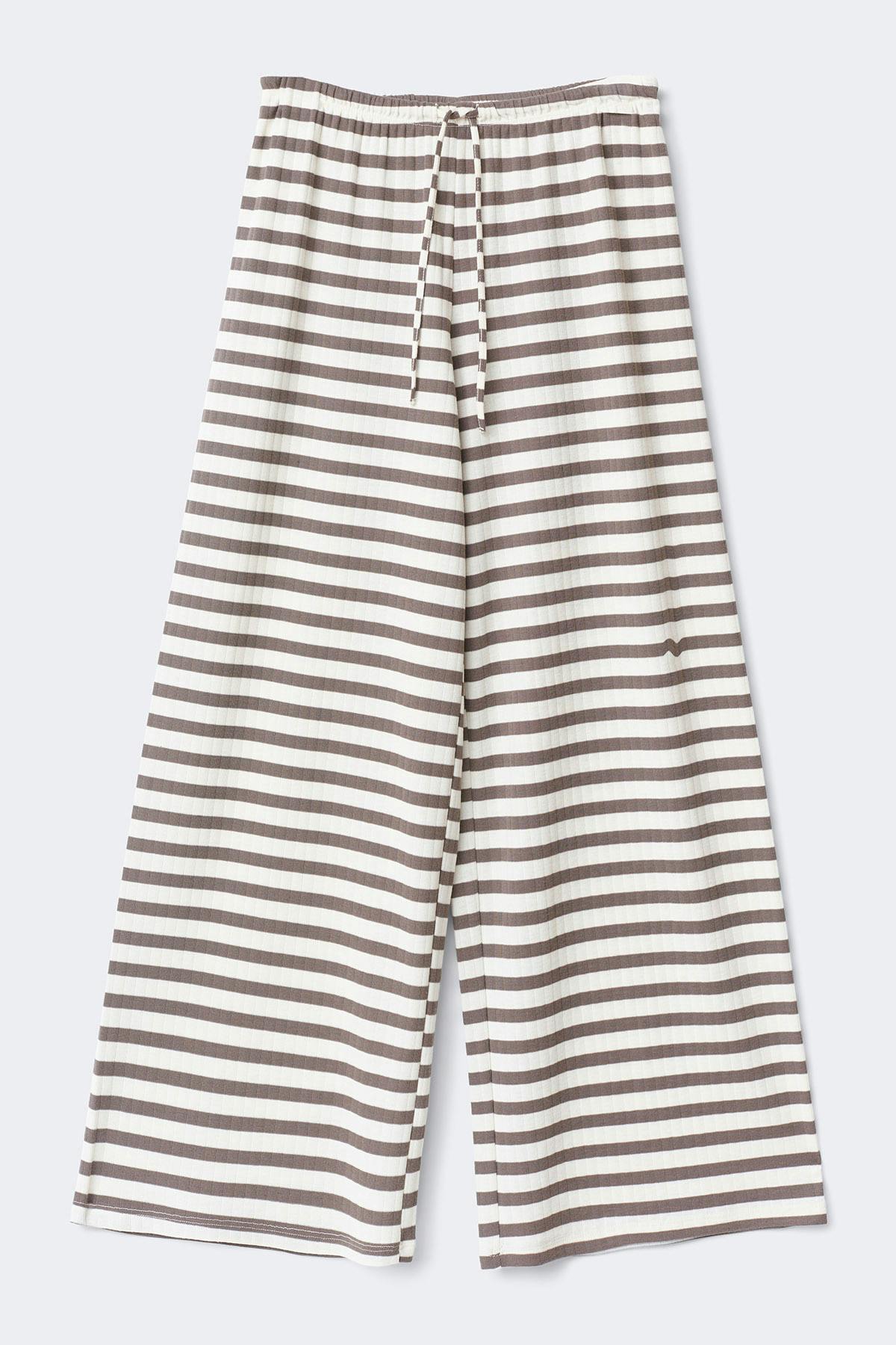 Striped soft trousers