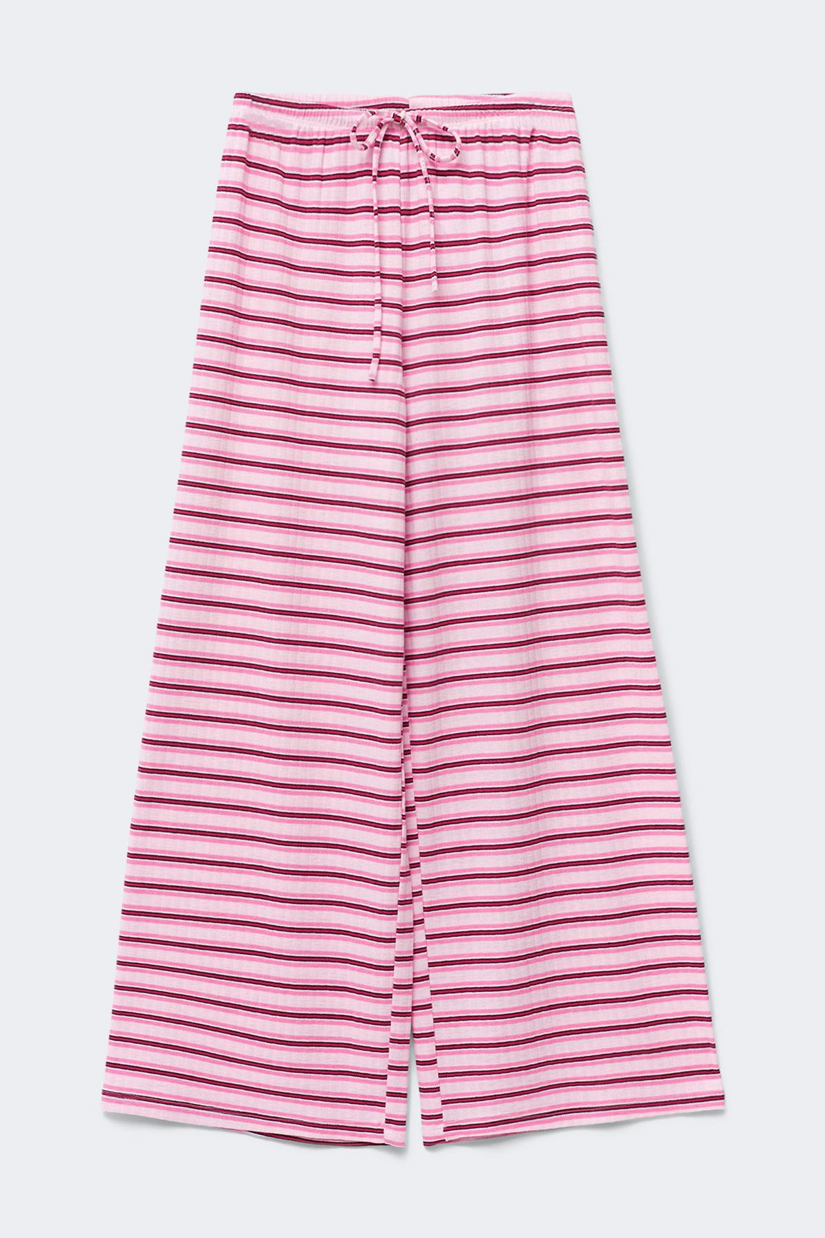 Striped soft trousers