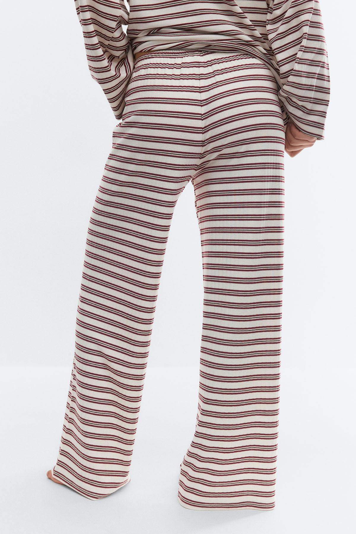 Striped soft trousers