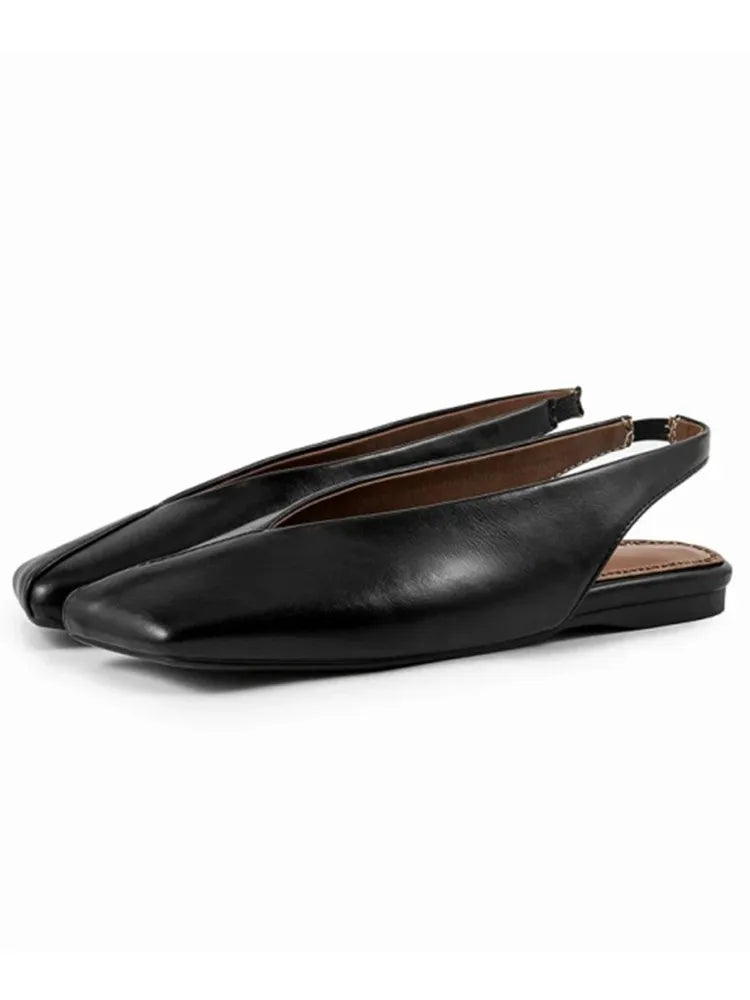 Moreno Italia Wide-Toe Ballet Flats