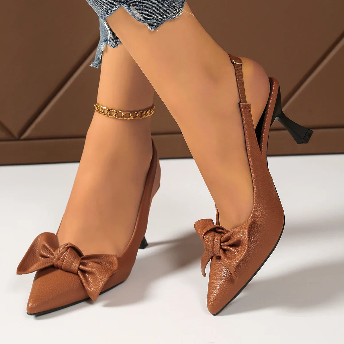 French Elegance Bow Heels
