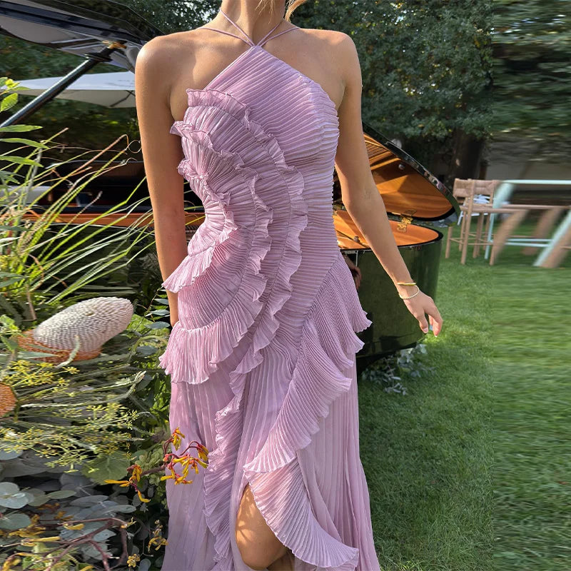 Aurora Élan Maxi Dress – Fluid Elegance in Motion