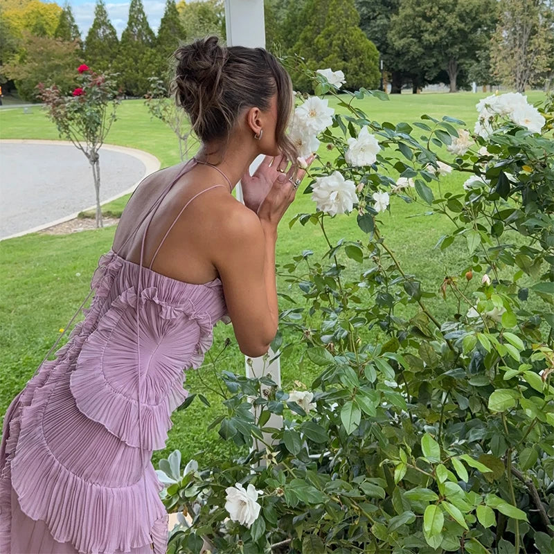 Aurora Élan Maxi Dress – Fluid Elegance in Motion