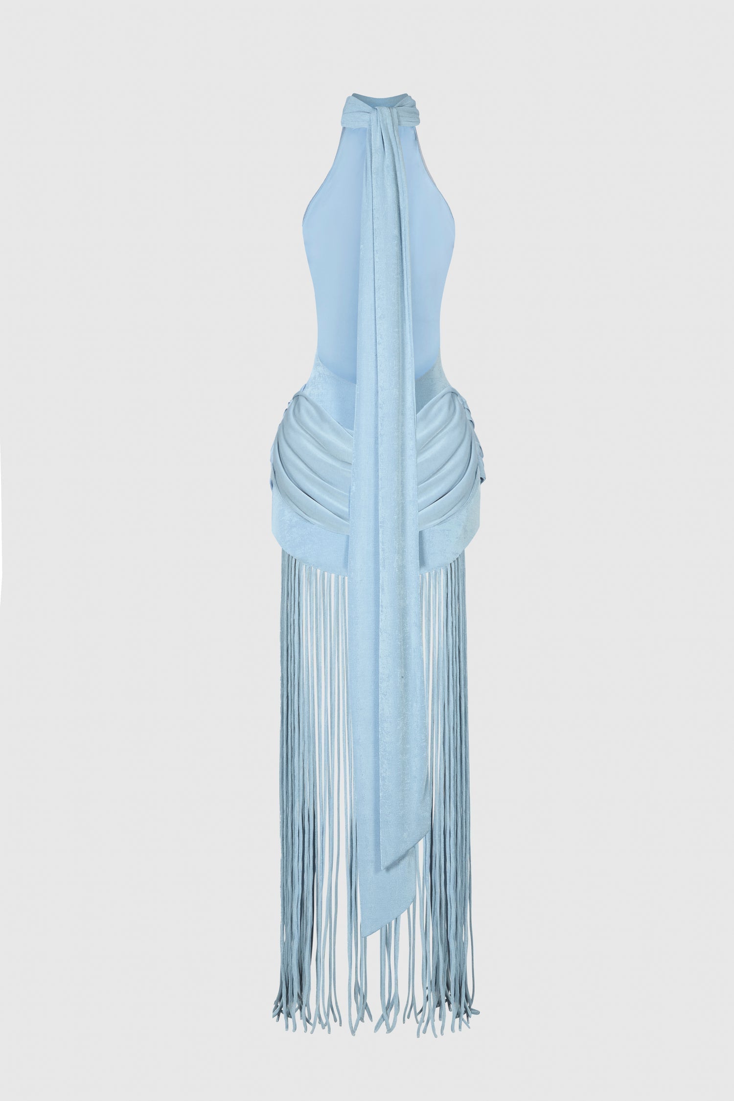 Nova Halter Tie Back Maxi Dress