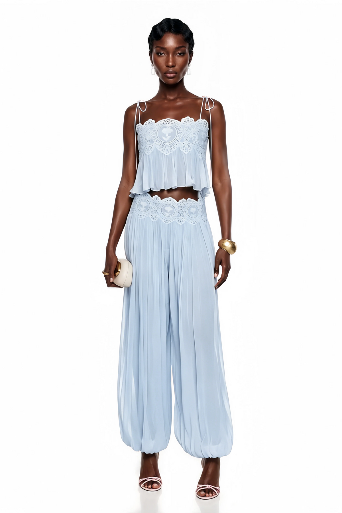 Kendall Lace Chiffon Set