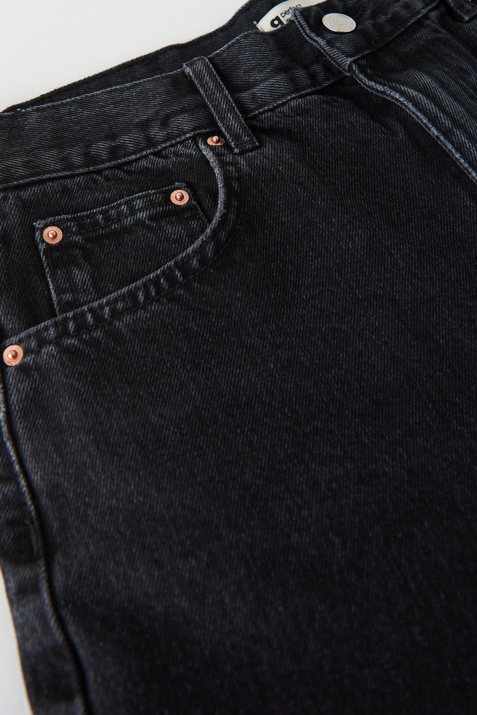 High waist denim shorts