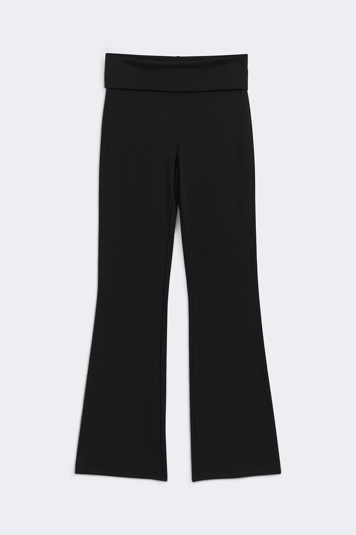 Soft touch folded trouser
