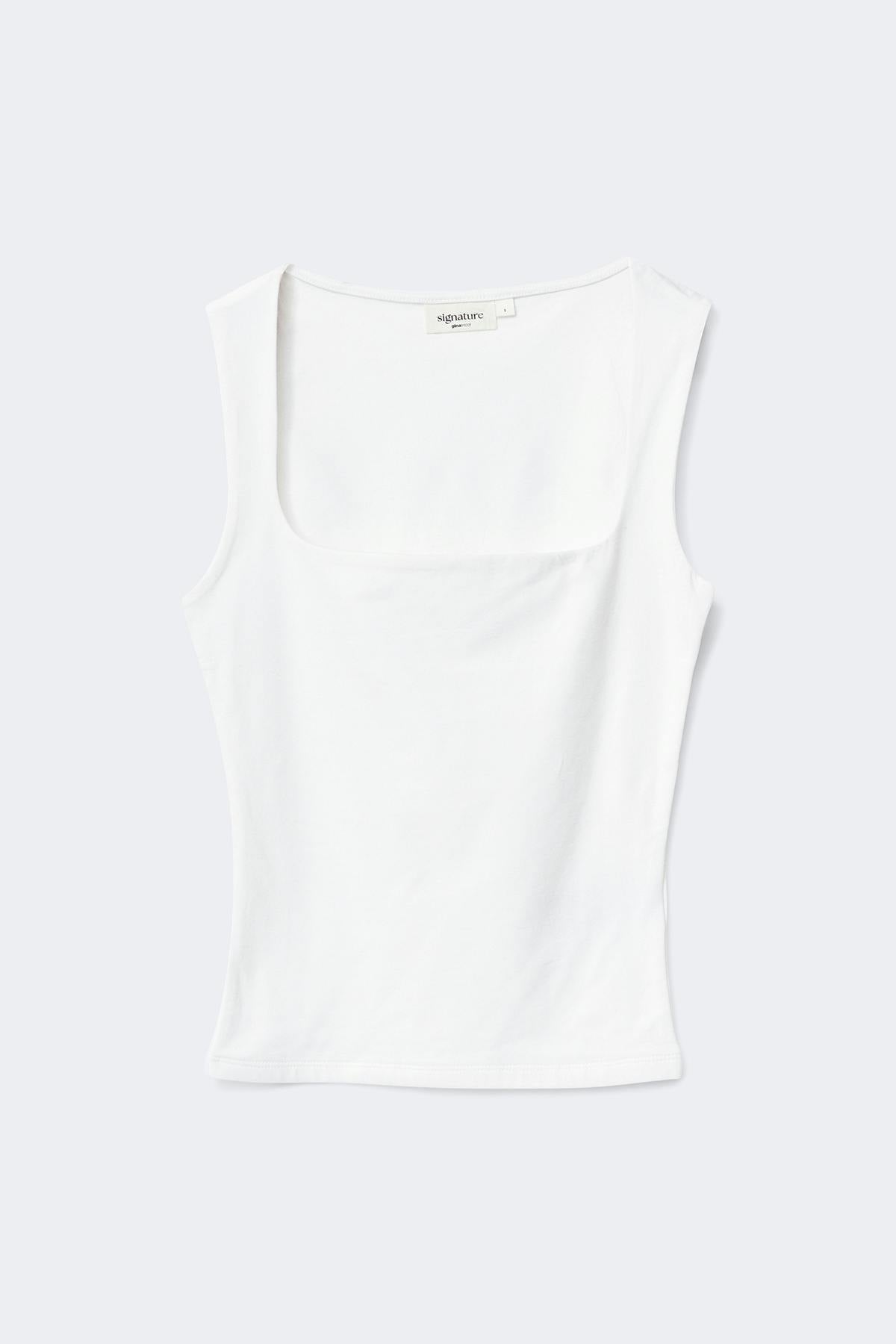 Square neck tank top