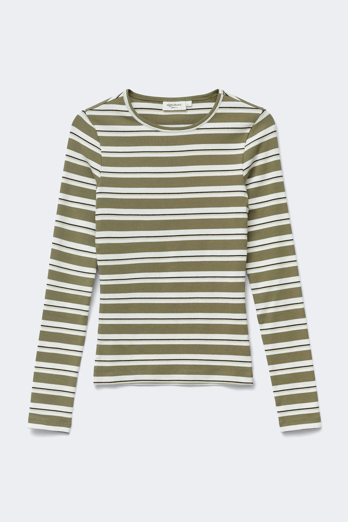 Tight fit long sleeve top