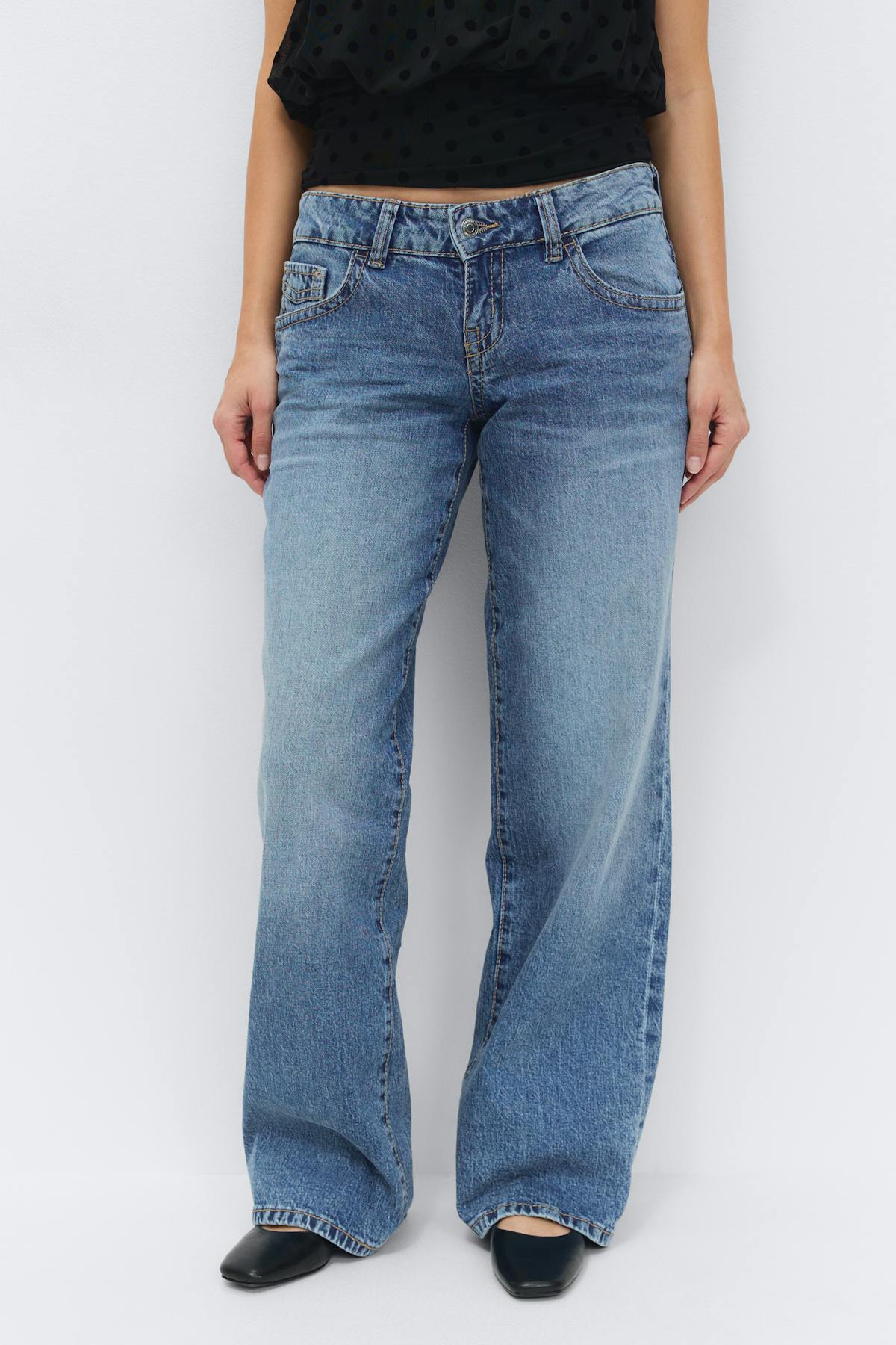 Ultra low wide jeans