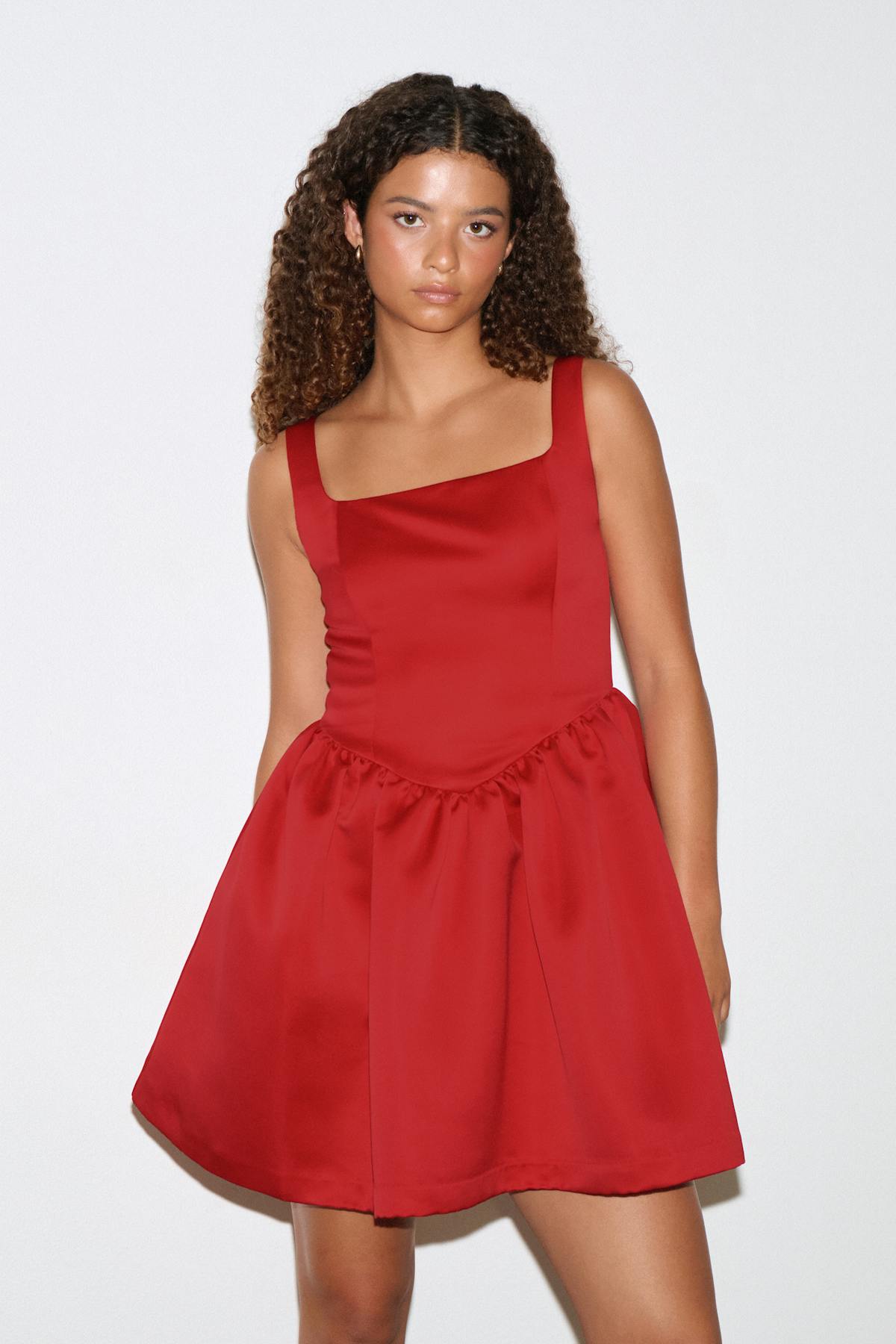 Satin mini dress