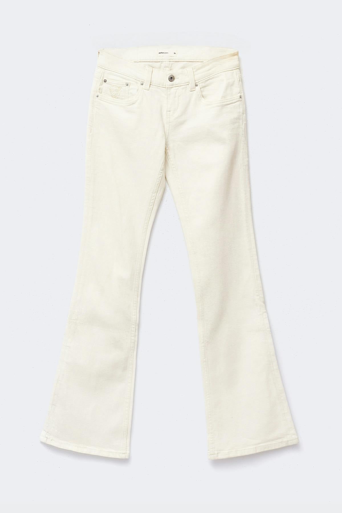 Ultra low bootcut jeans