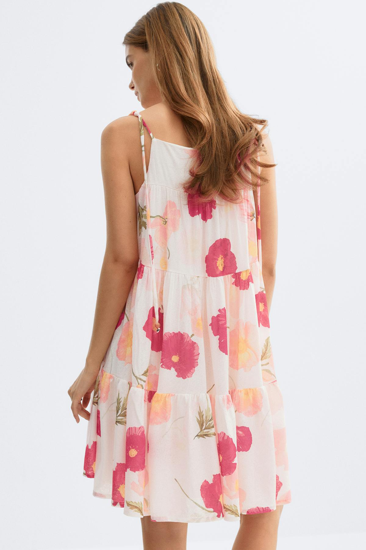 Flowy strap detail dress