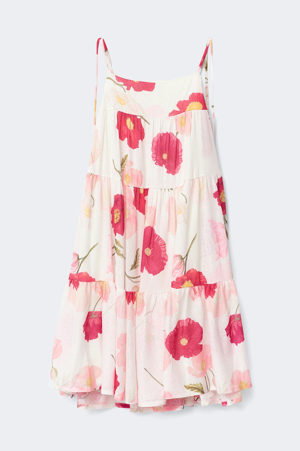 Flowy strap detail dress