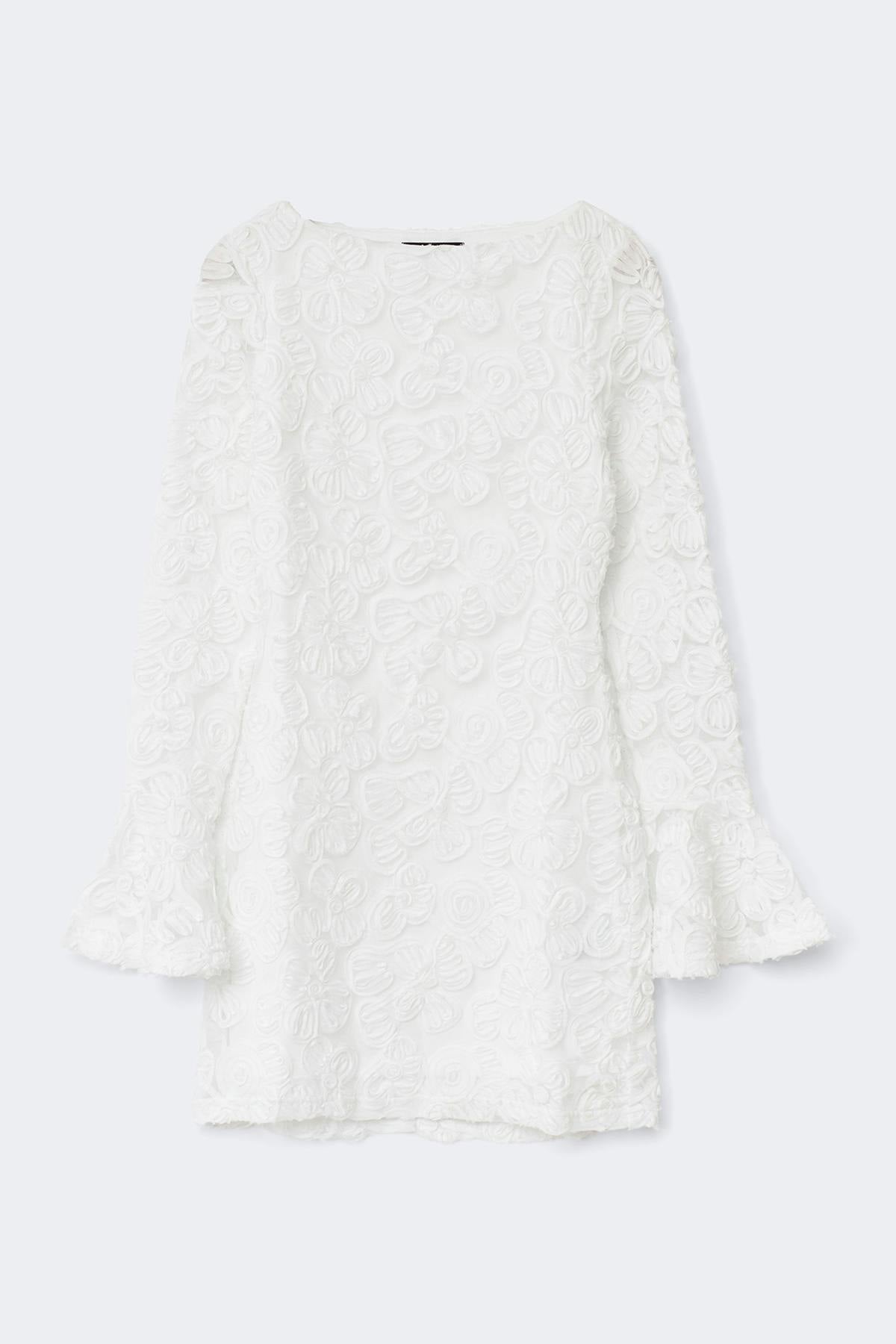 Embroidery mini dress