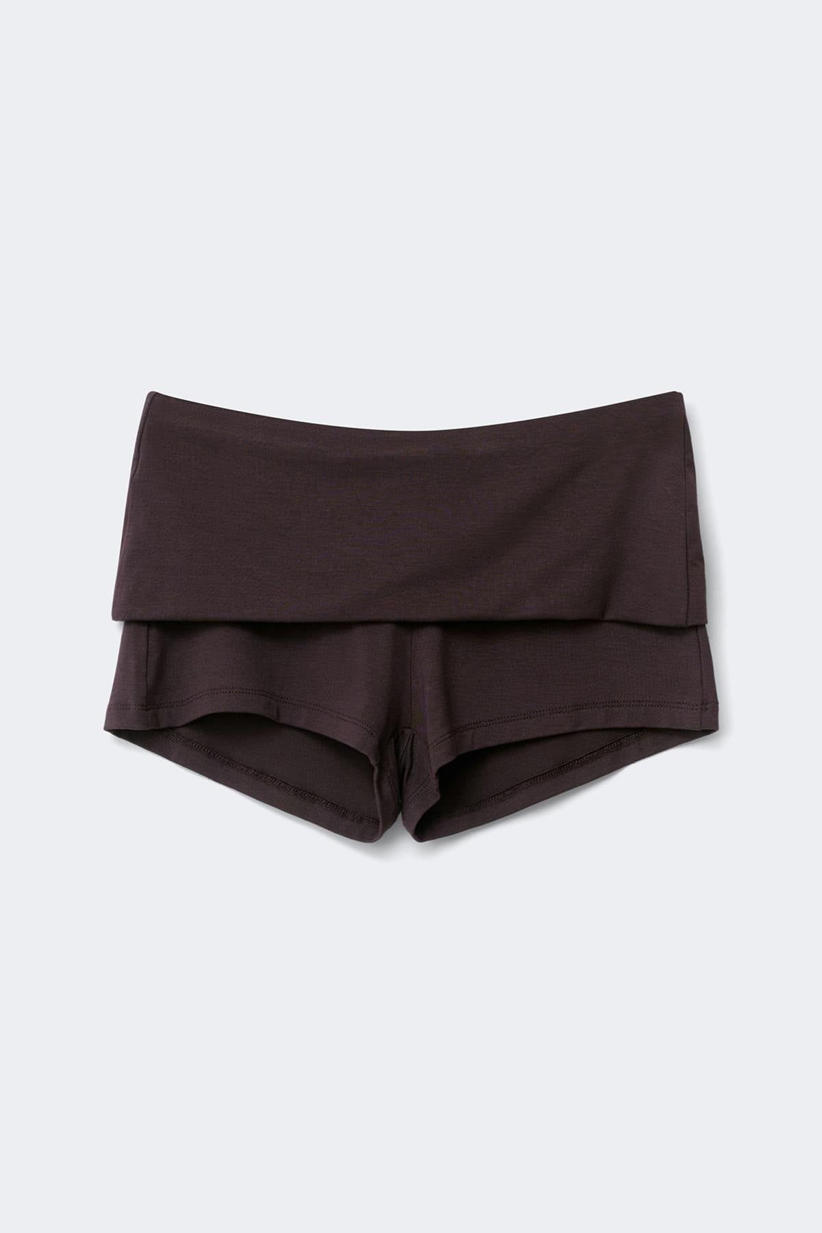 Soft folded loungewear shorts