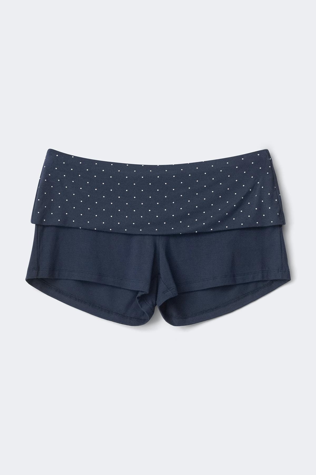 Soft folded loungewear shorts