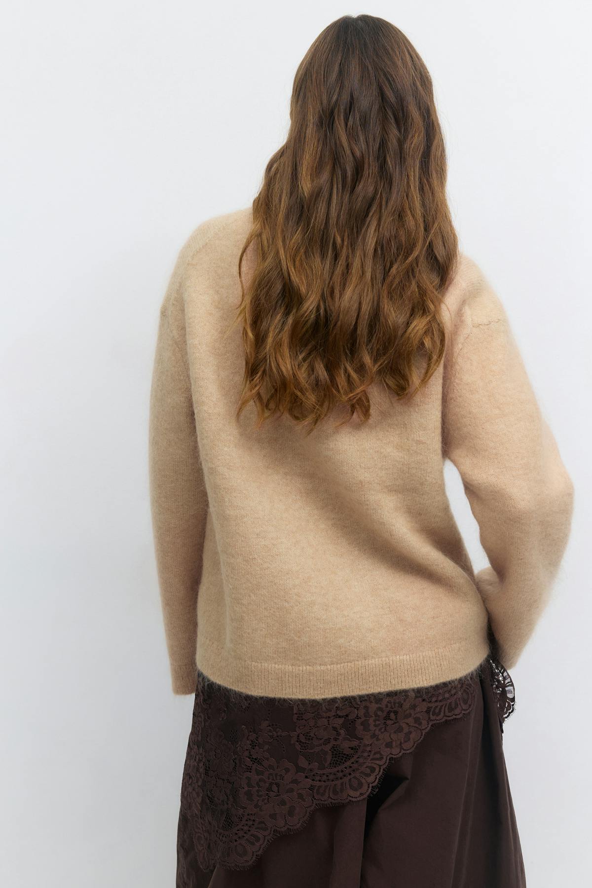 Mohair knitted sweater