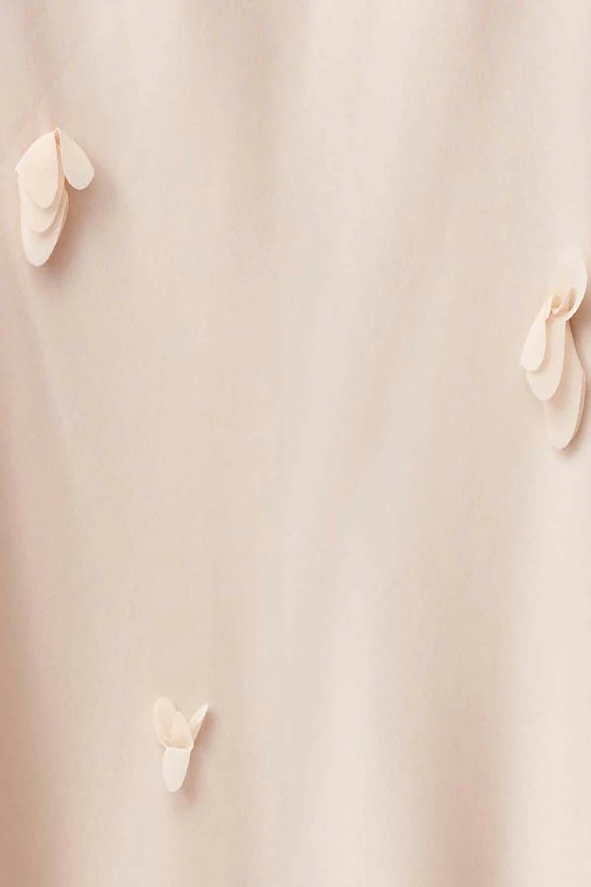 Floral maxi cowlneck dress