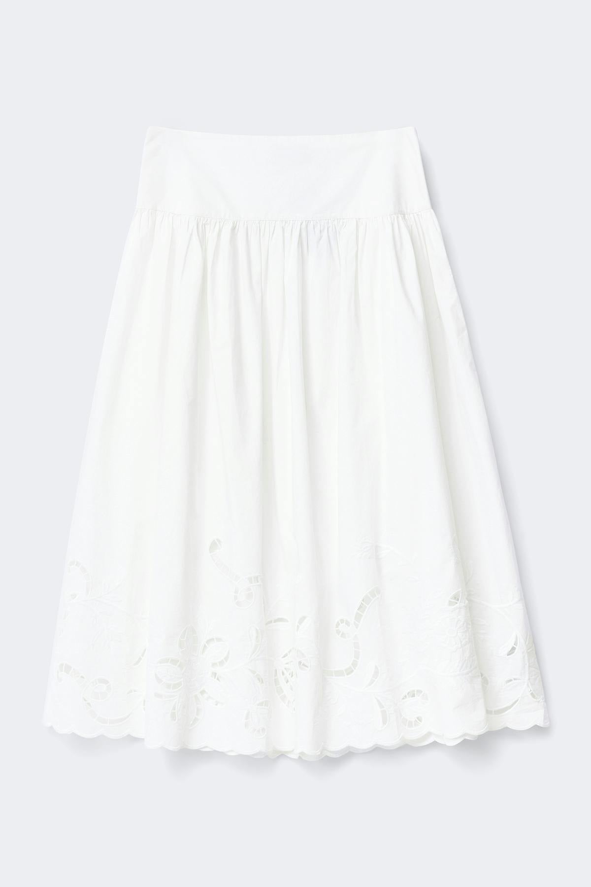 Poplin skirt