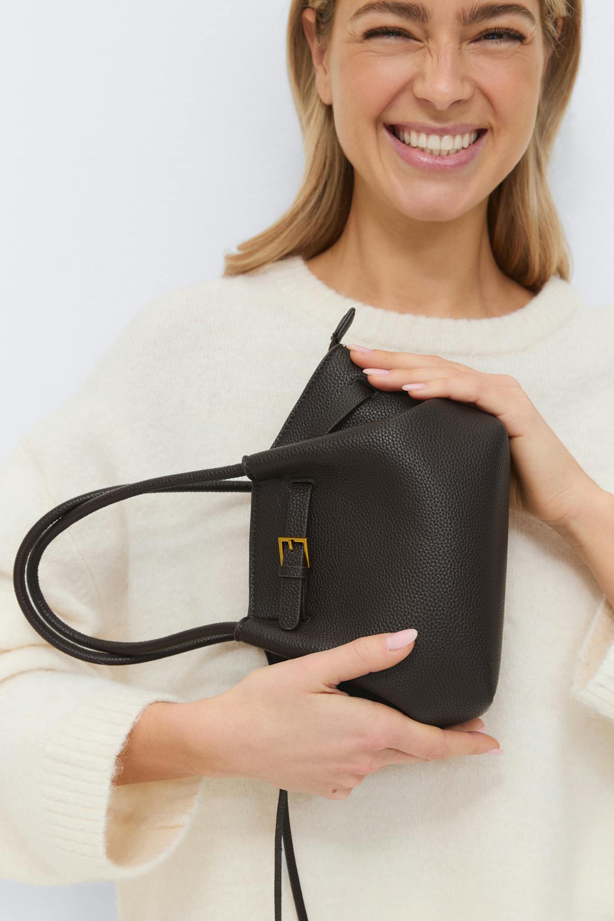 Large fold detail bag