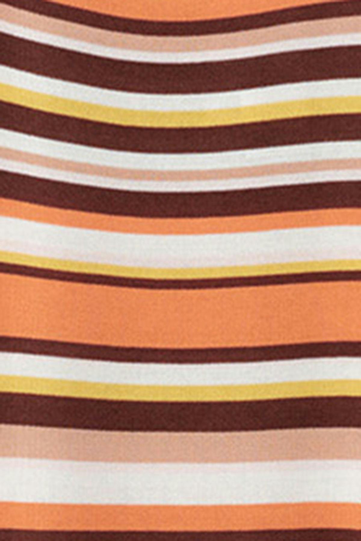Multistripe knitted dress