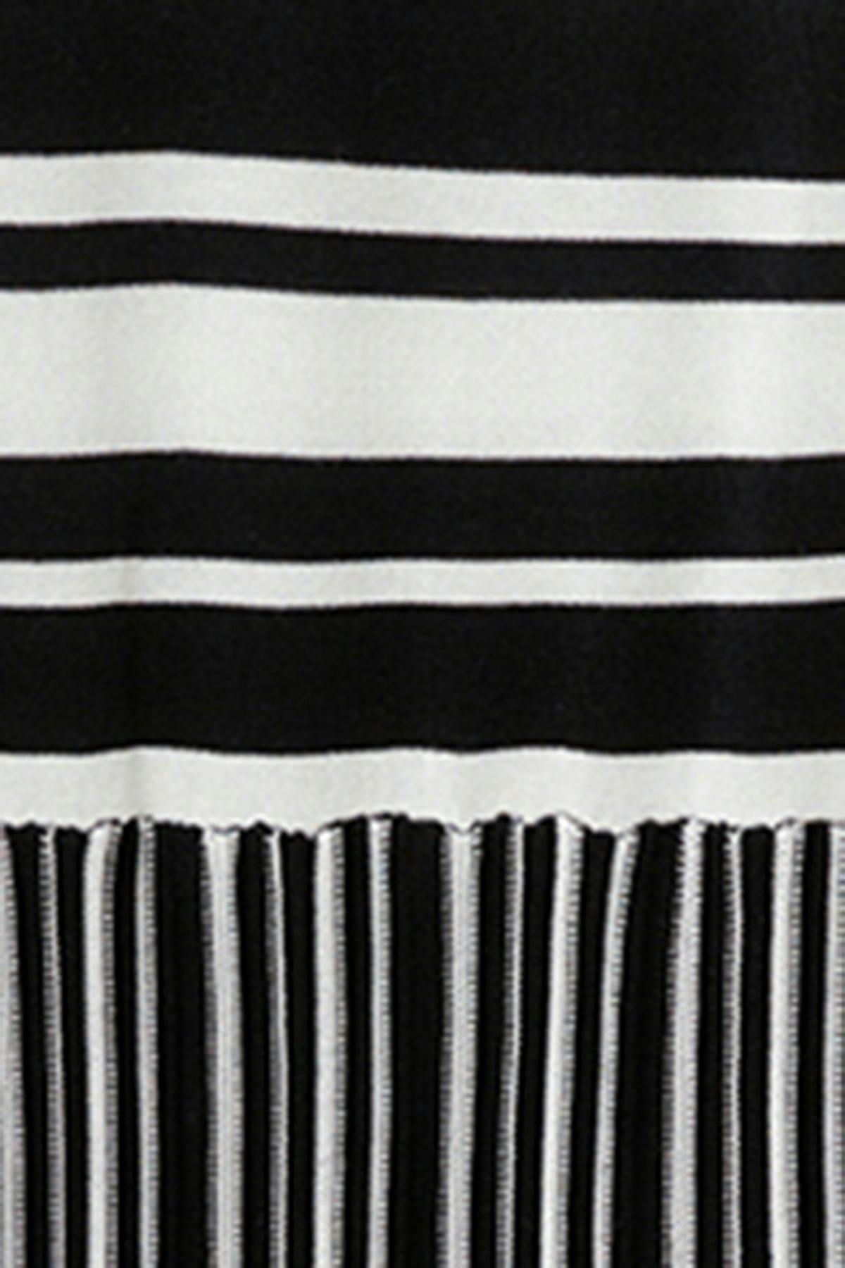Multistripe knitted dress