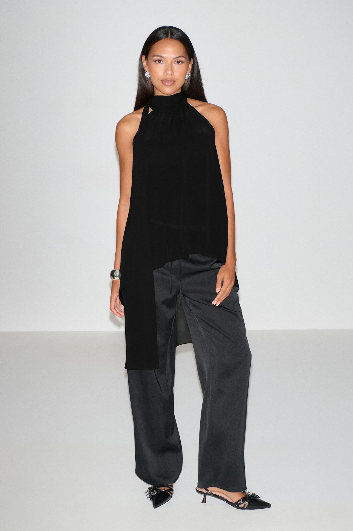 Halterneck tunic top