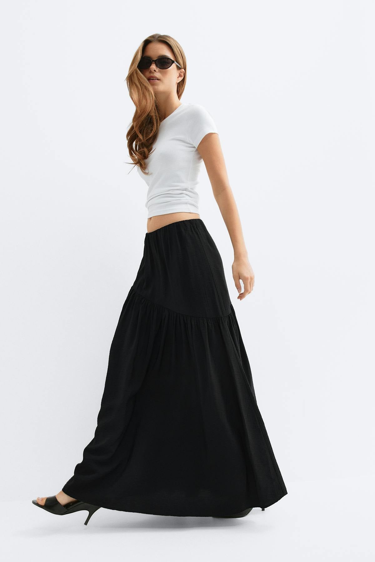 Tall dropped waist skirt
