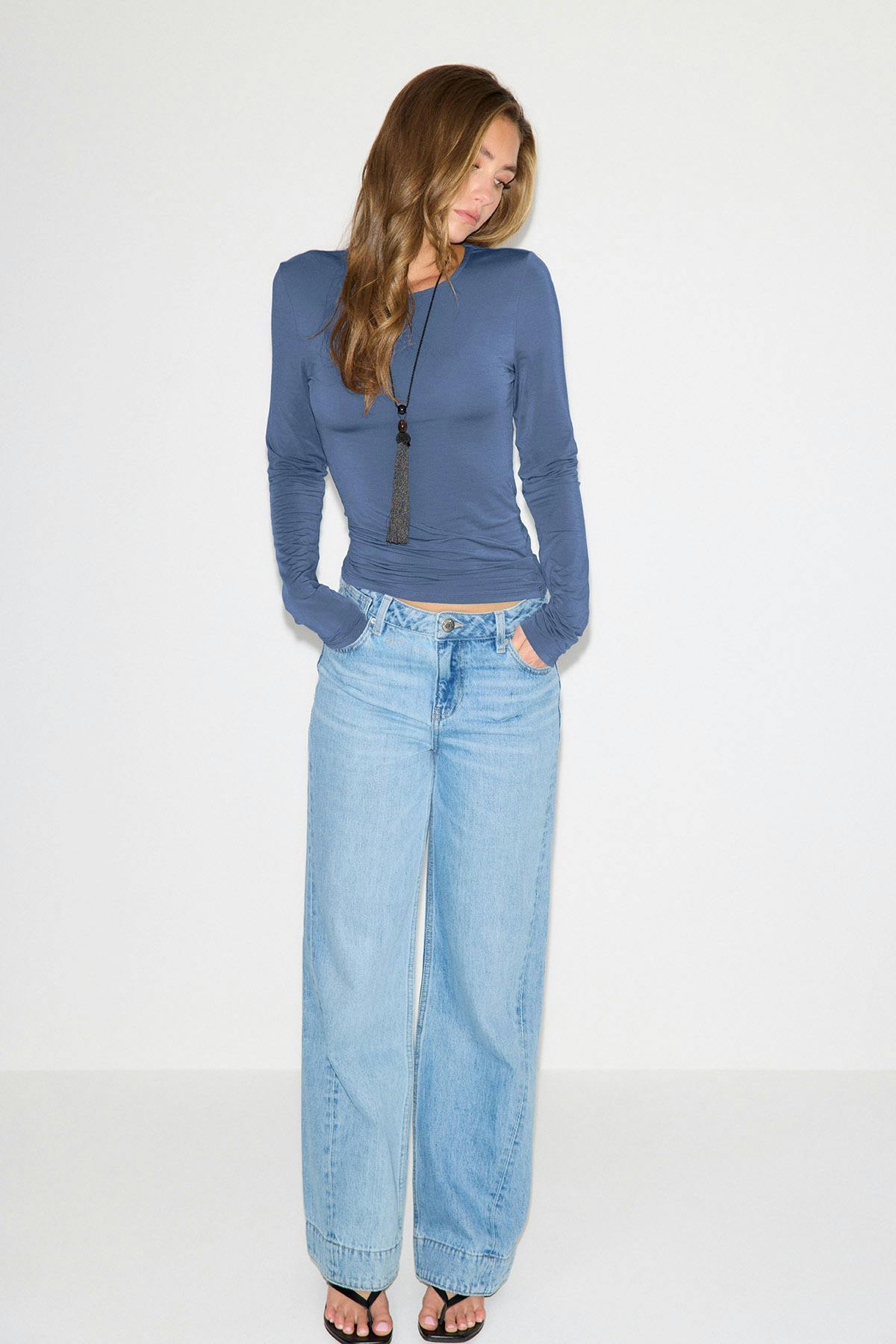 Slim fit long sleeve top