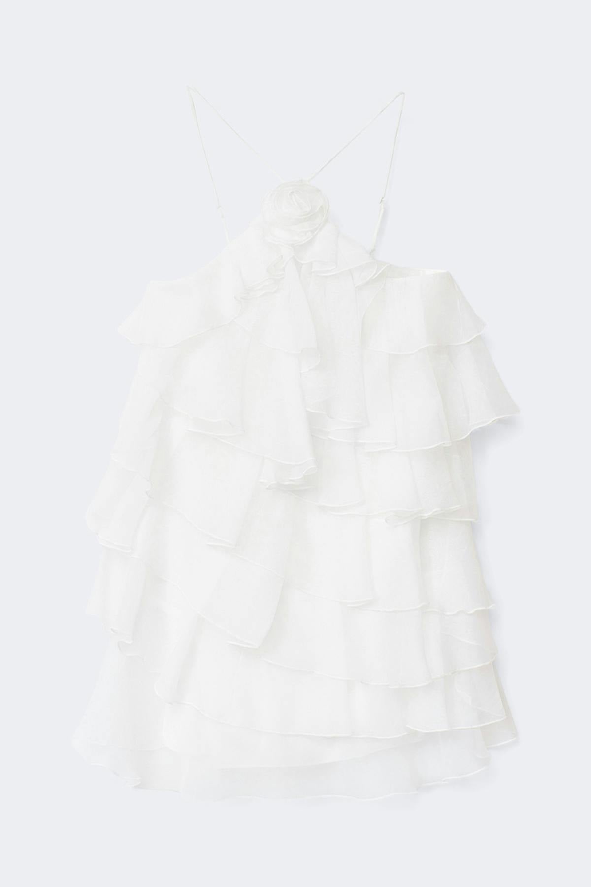 Frill mini dress