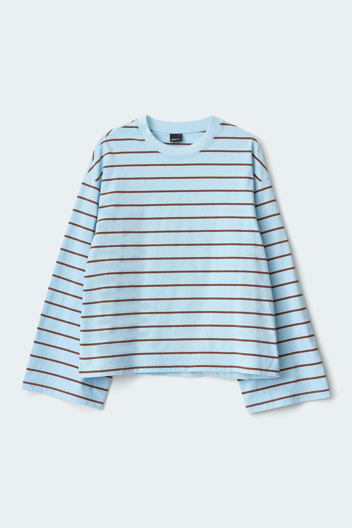 Stripe long sleeve tee