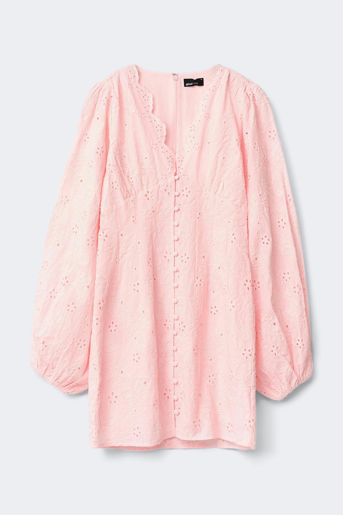 Embroidered mini dress
