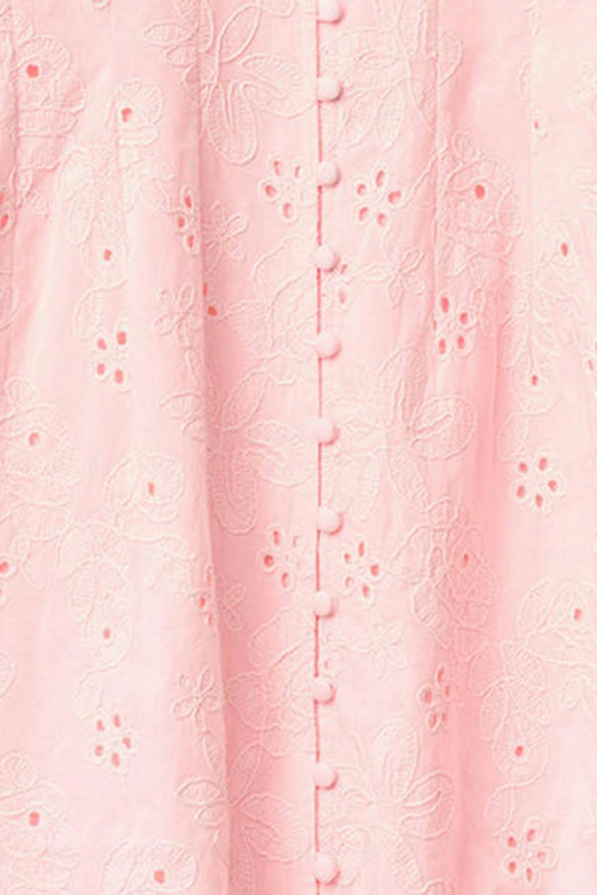 Embroidered mini dress