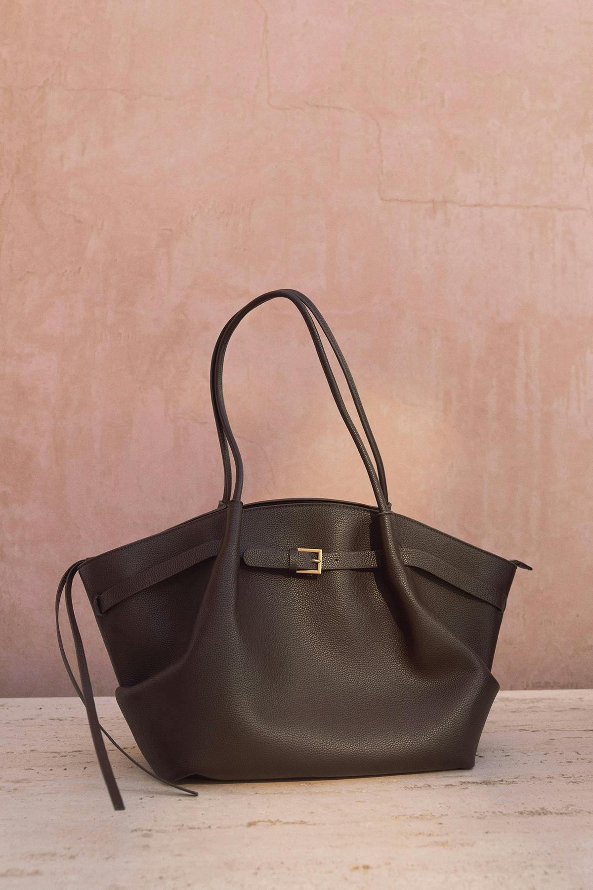 Large fold detail bag