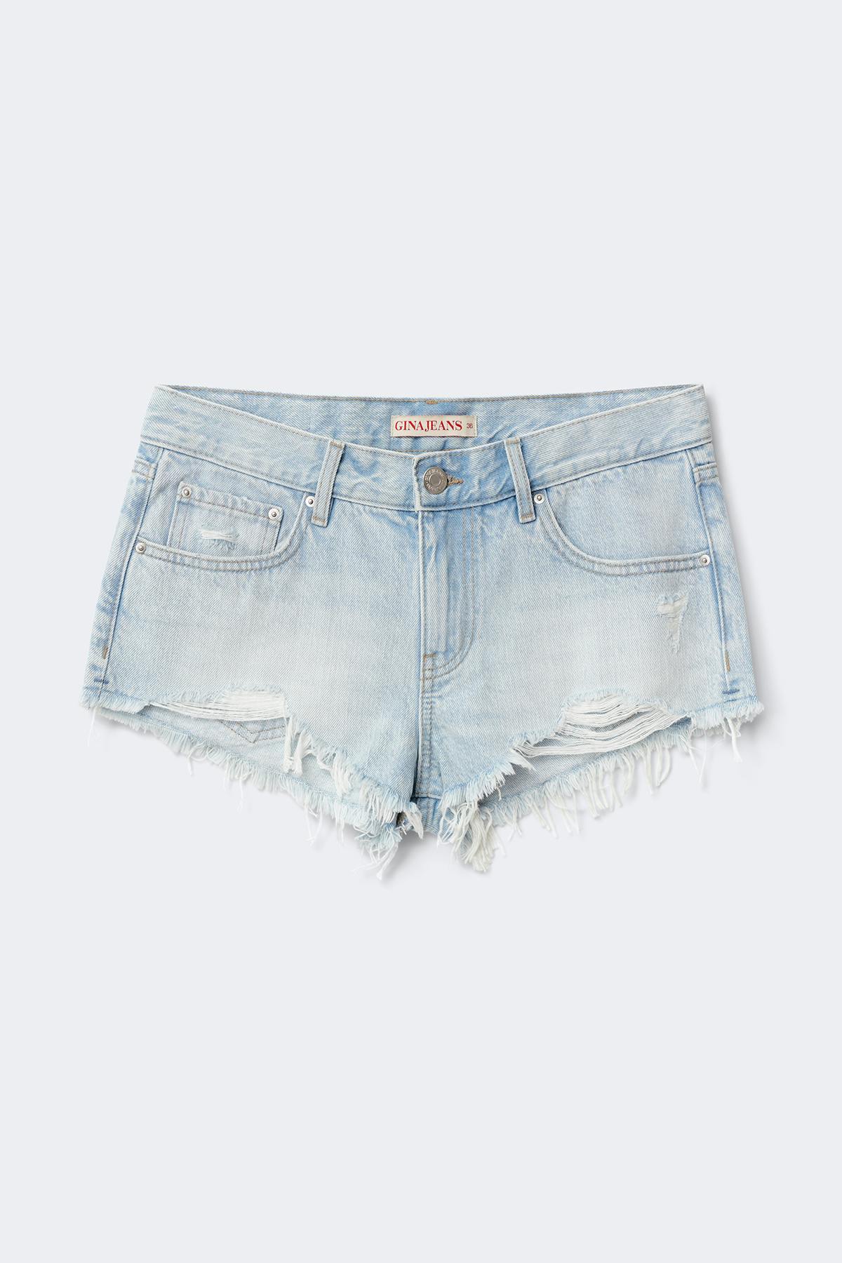 Glow low denim shorts