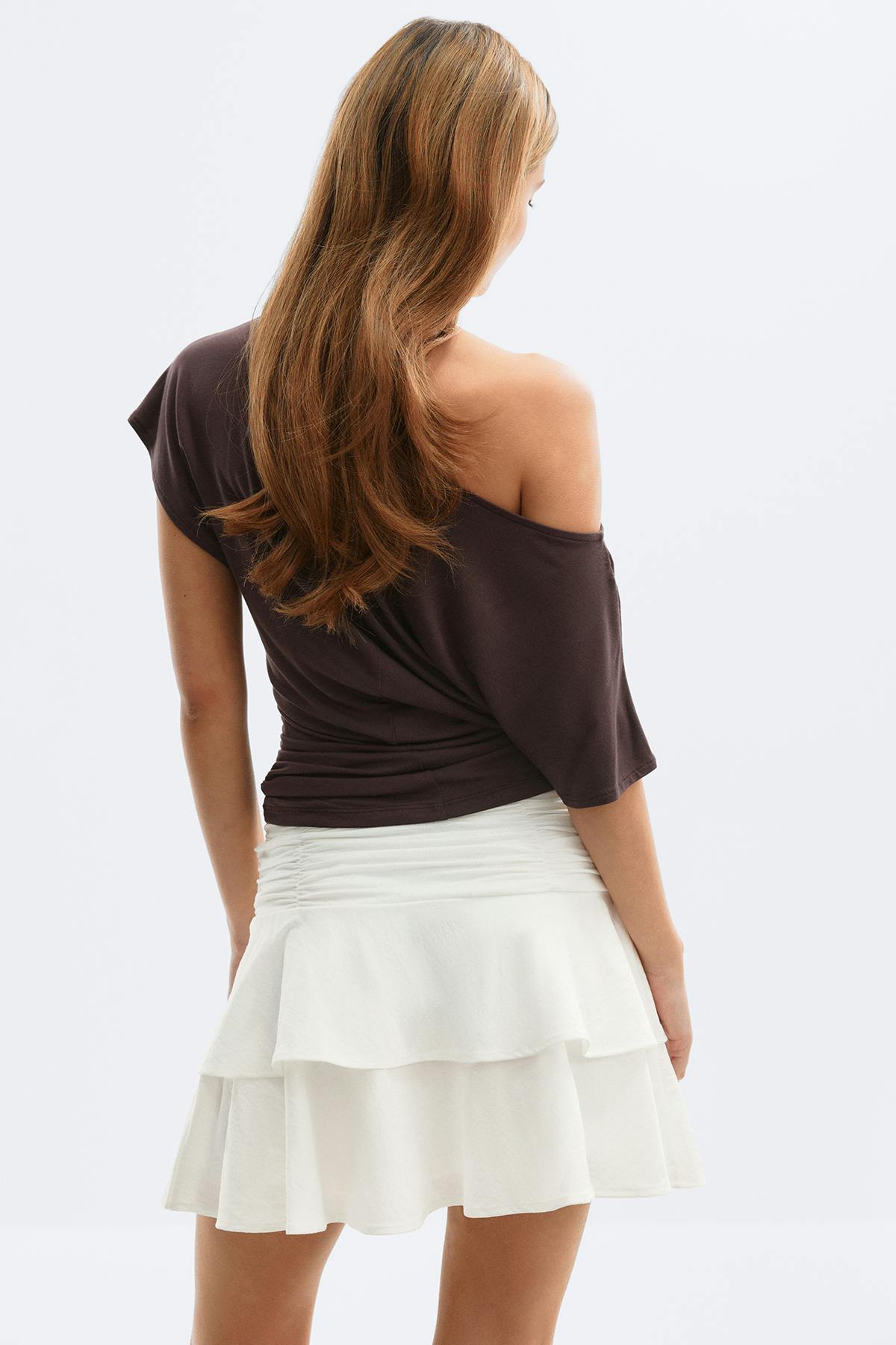 Mini frill skirt