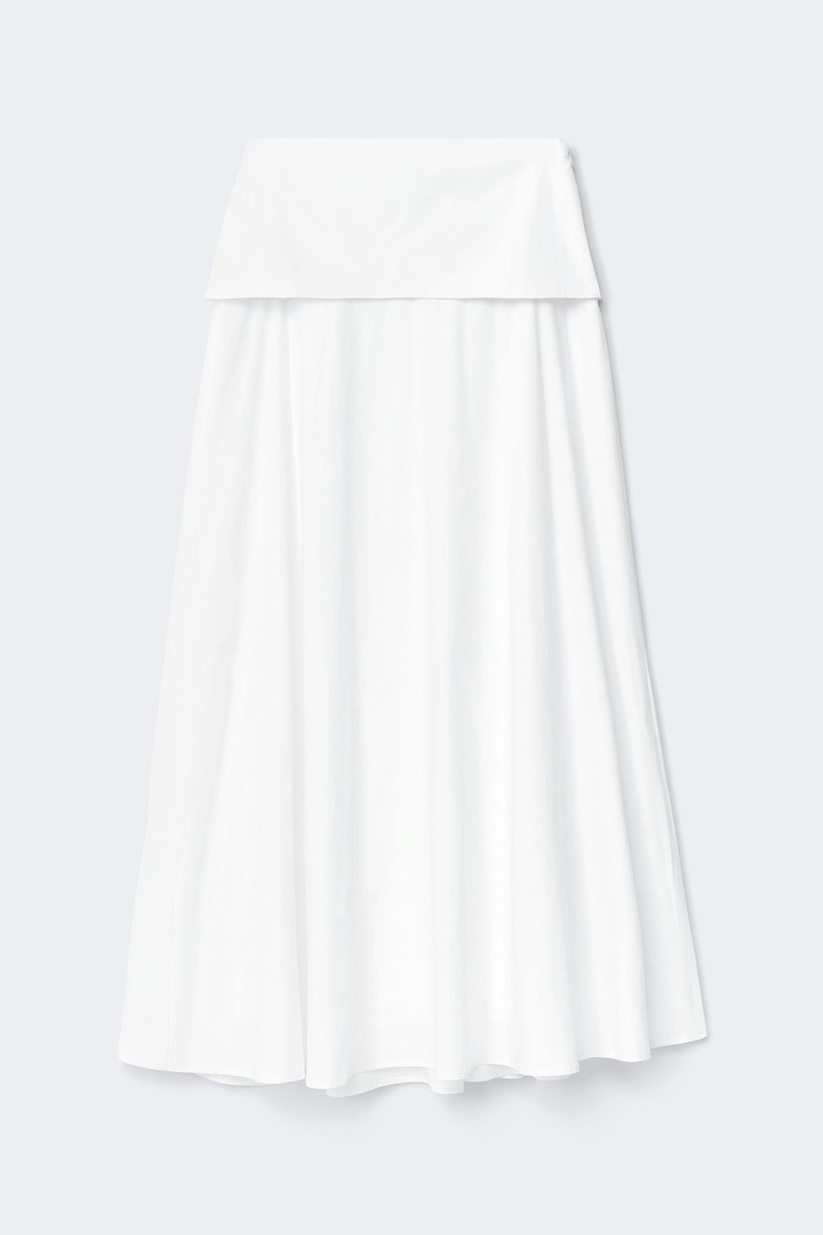 Dropped waist skirt