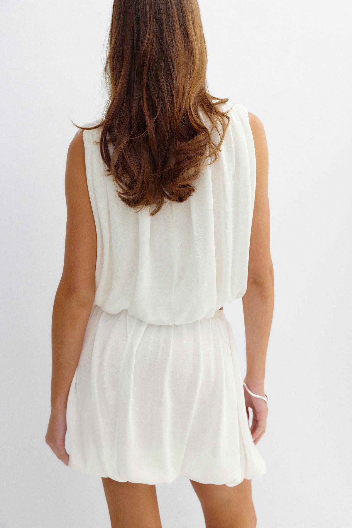 Bubble hem knitted skirt