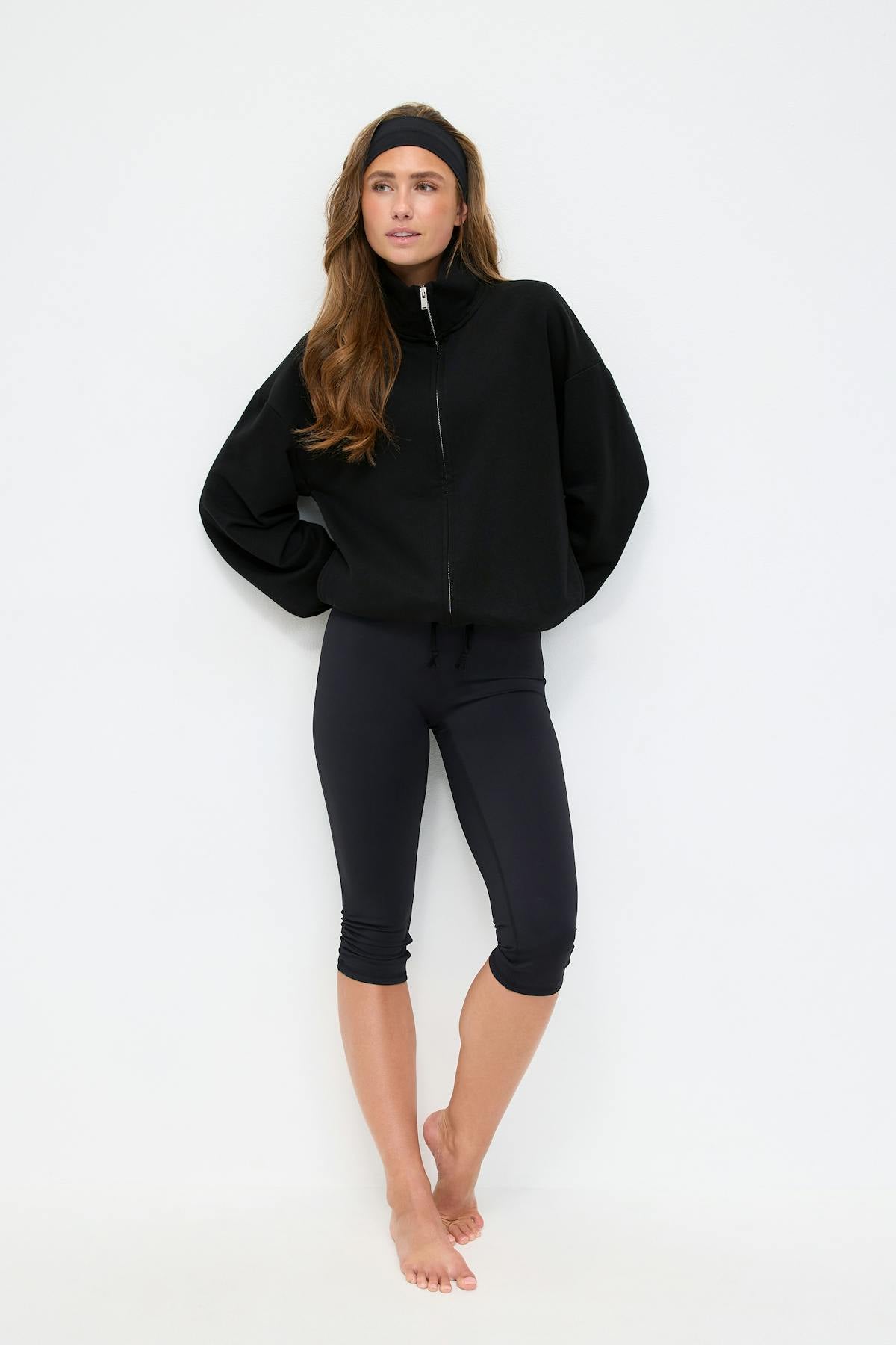 Soft sport zip sweater