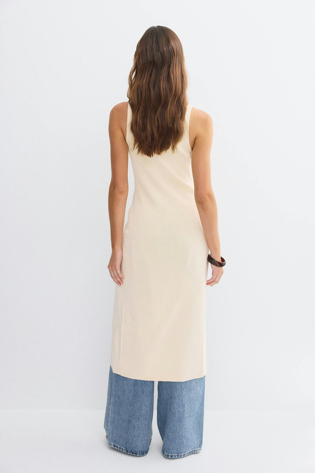 Knitted vest dress