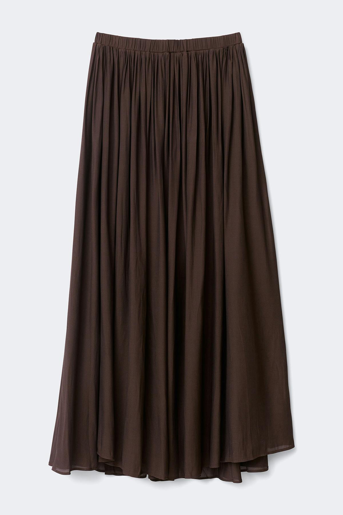 Wide maxi skirt