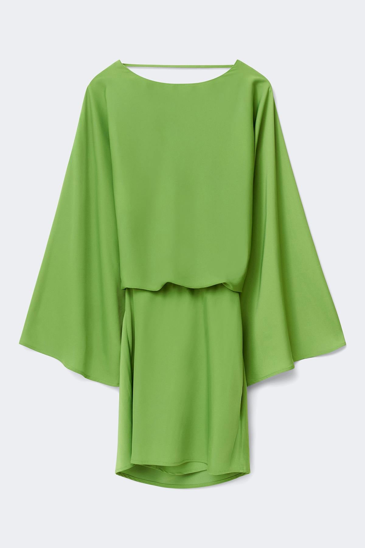 Draped back mini dress