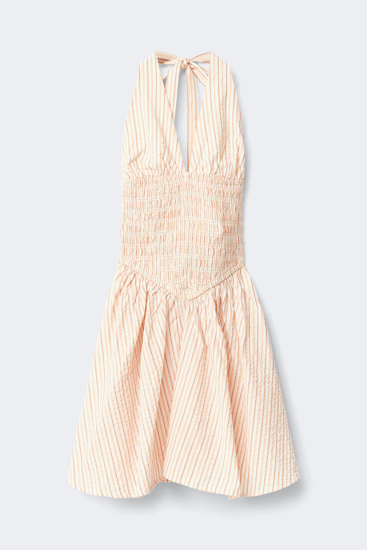 Seersucker mini dress